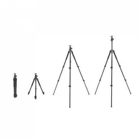 Manfrotto MK055XPRO3-Q6T - zestaw, możliwości rozłożenia